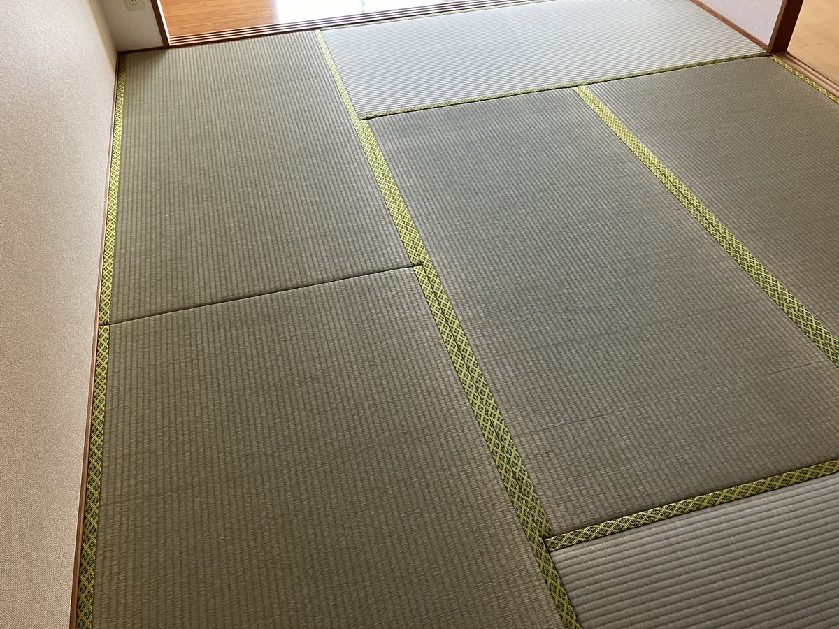鈴鹿市白子で畳表替え