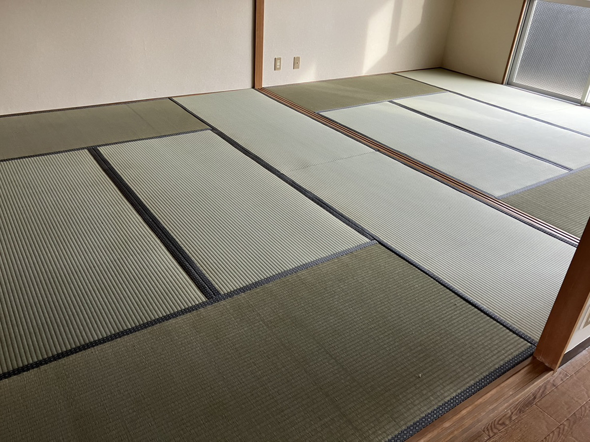 鈴鹿市阿古曽町で畳表替え
