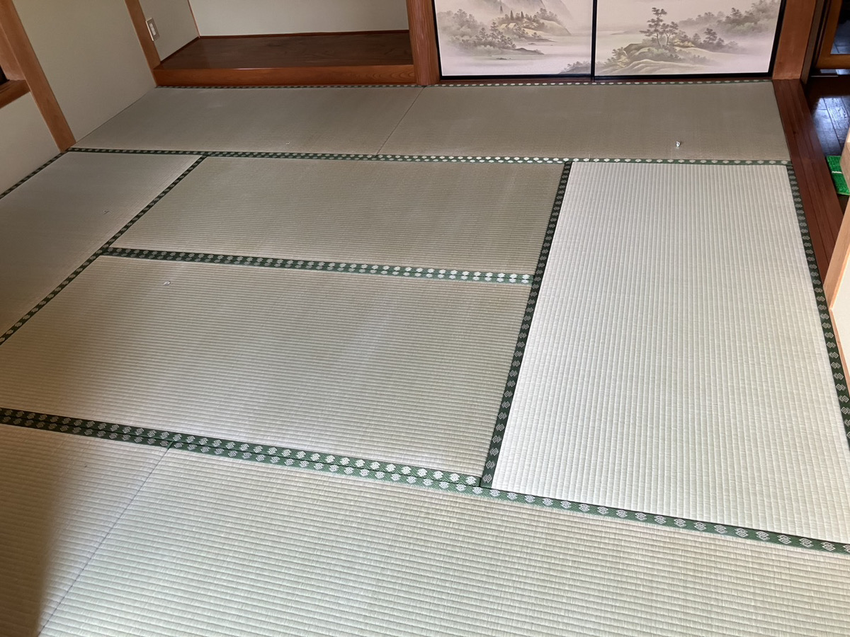 鈴鹿市岡田町で畳表替えと襖張替え