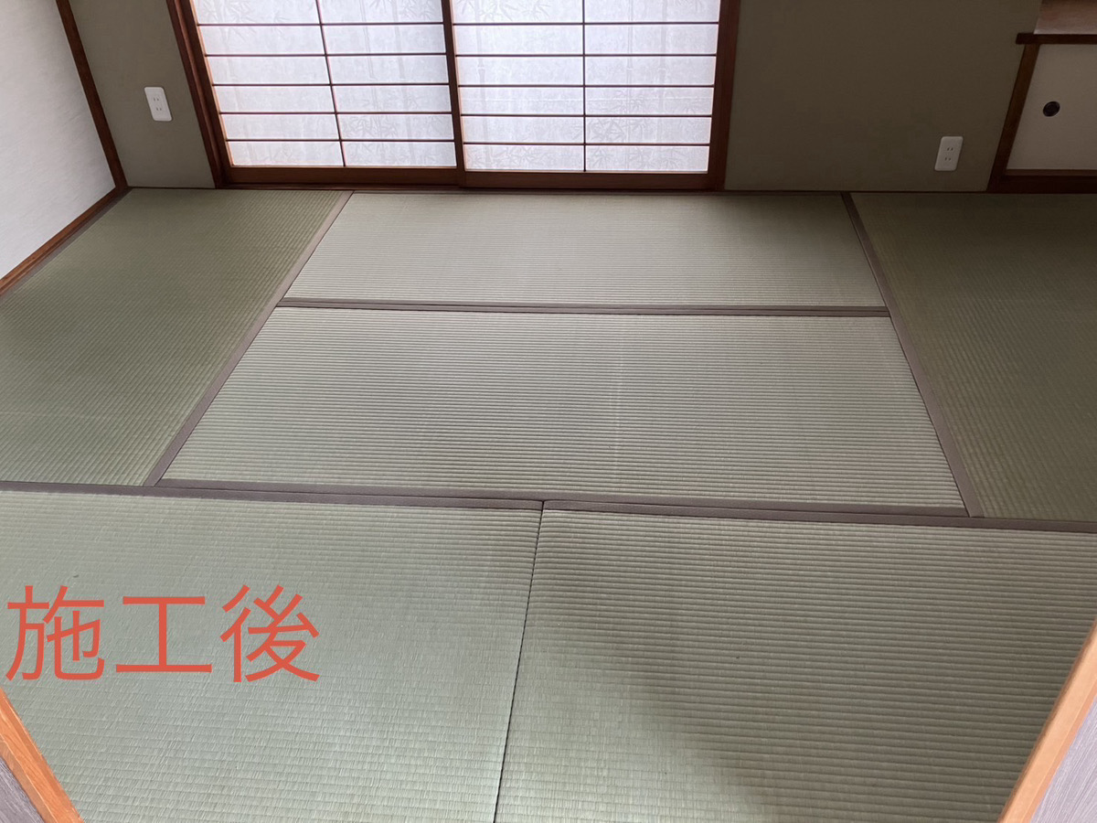 四日市市北浜田町で畳表替え納品