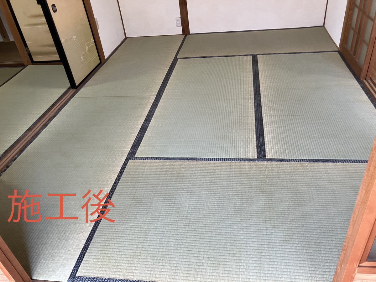 亀山市関町中町で畳表替え