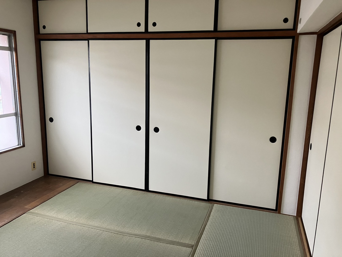 四日市市笹川で畳表替えと襖張り替え