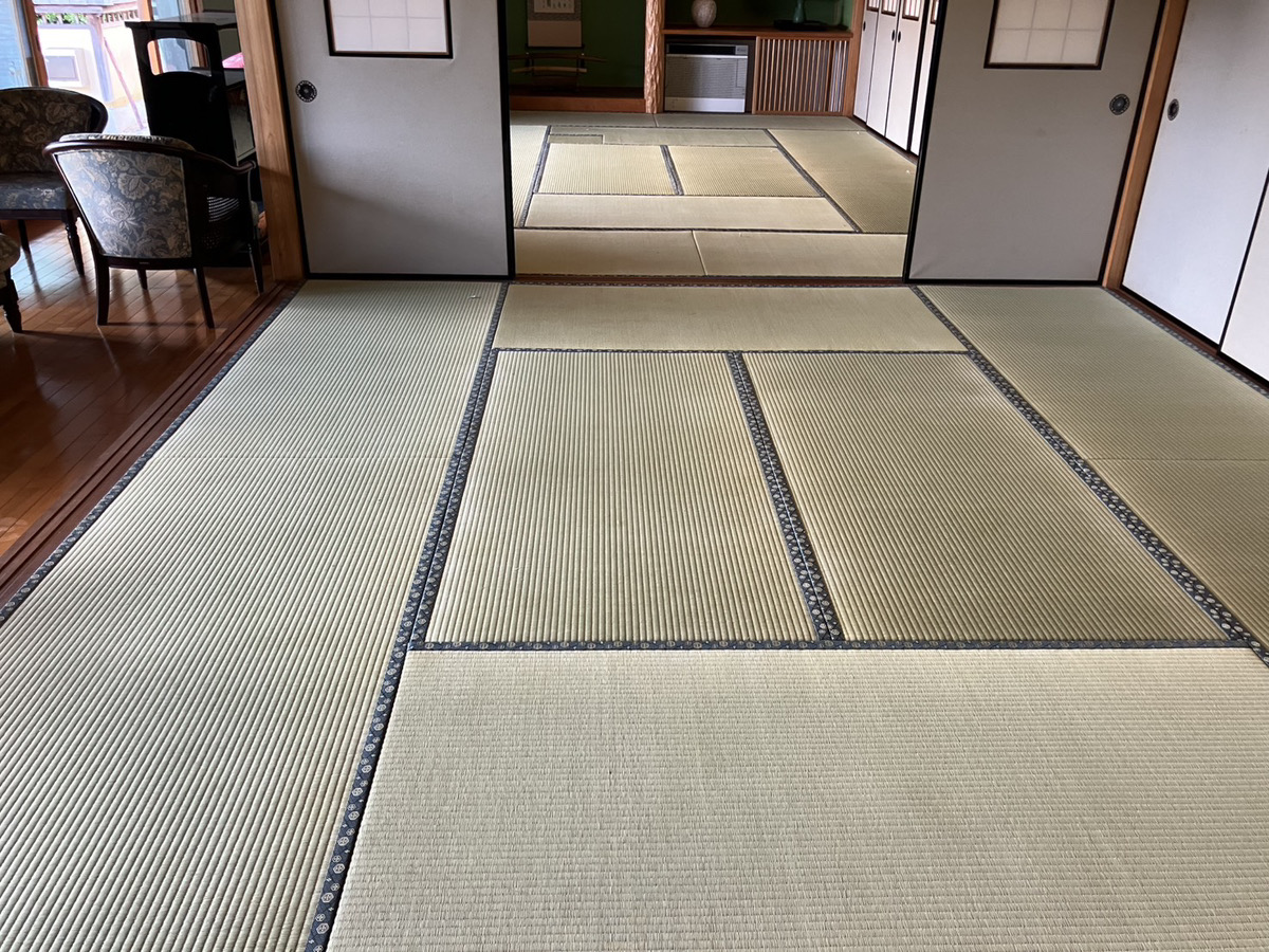 菰野町千草で畳表替え納品